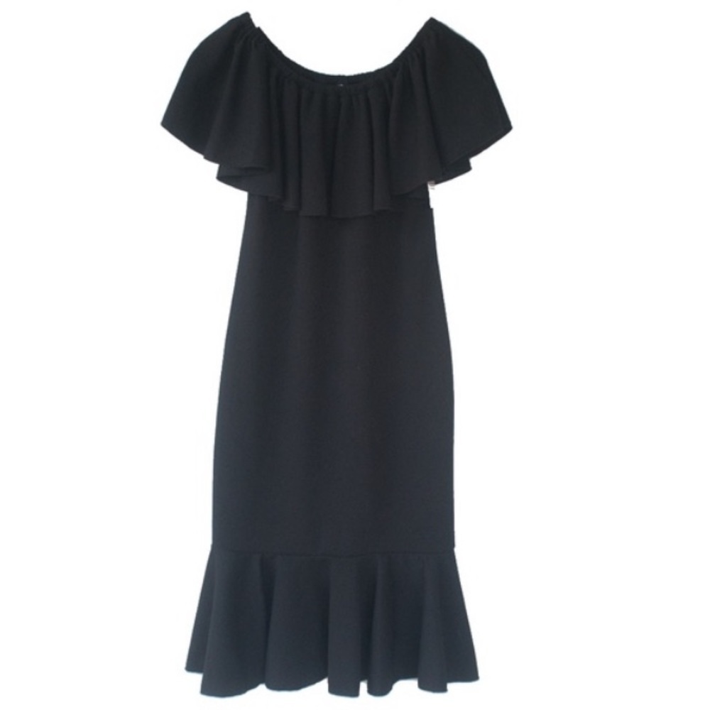 Lula Roe women’s black off the shoulder dress